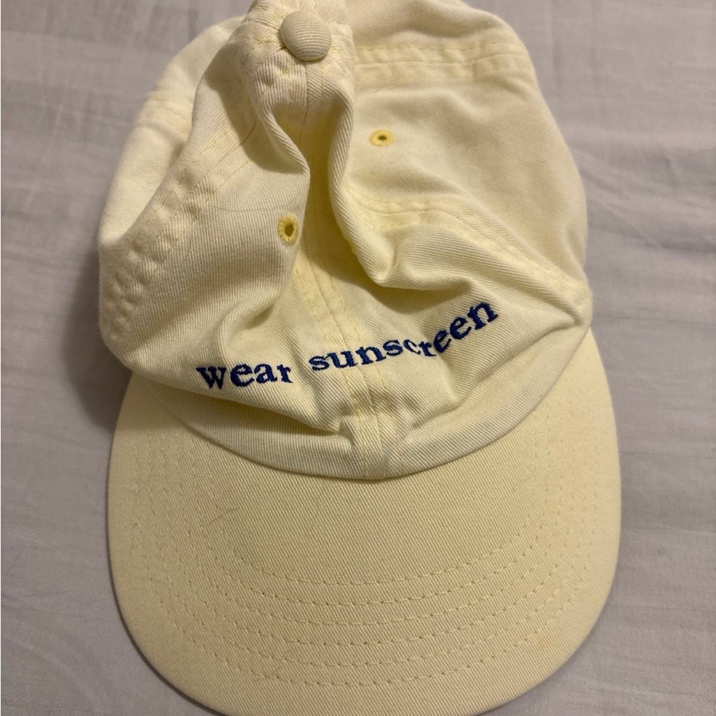 Wear Sunscreen Custom Hat, Good Condition